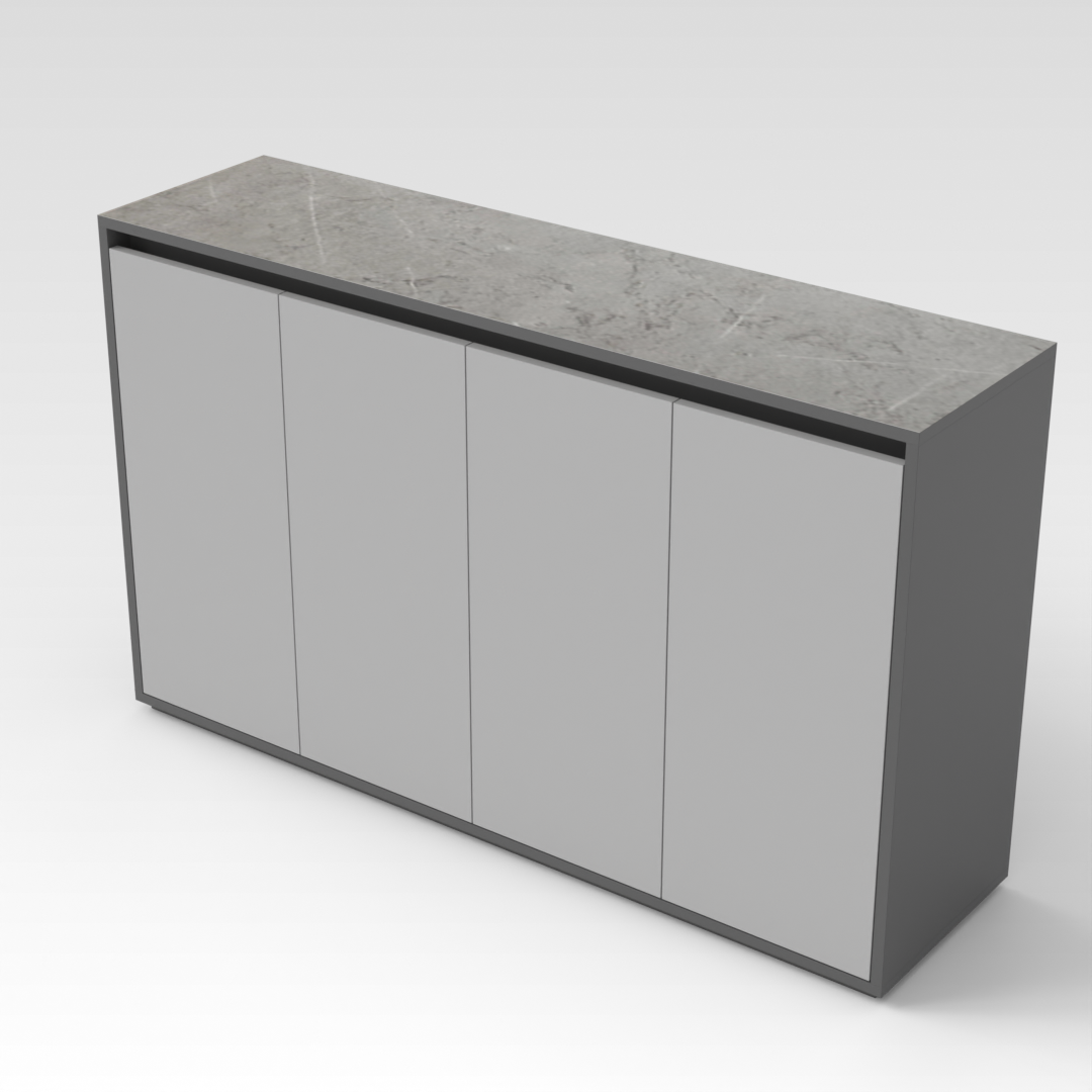 Sky Gray Shoe Cabinet