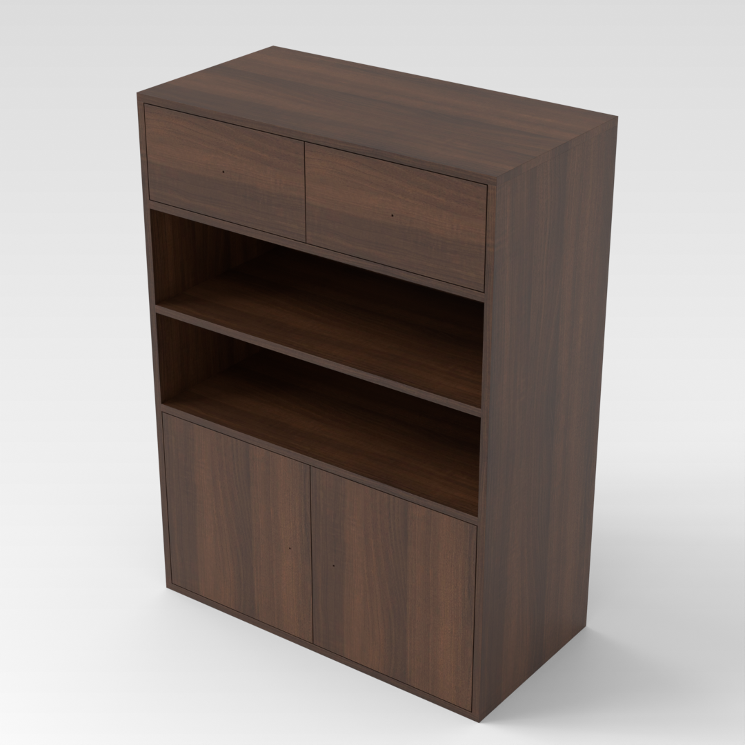 Prairie Oak Shoe Cabinet