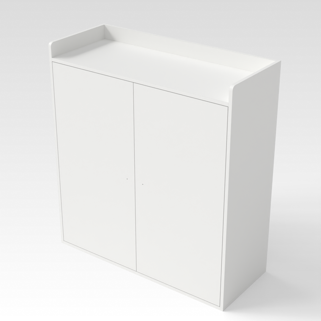 Warm White Shoe Cabinet