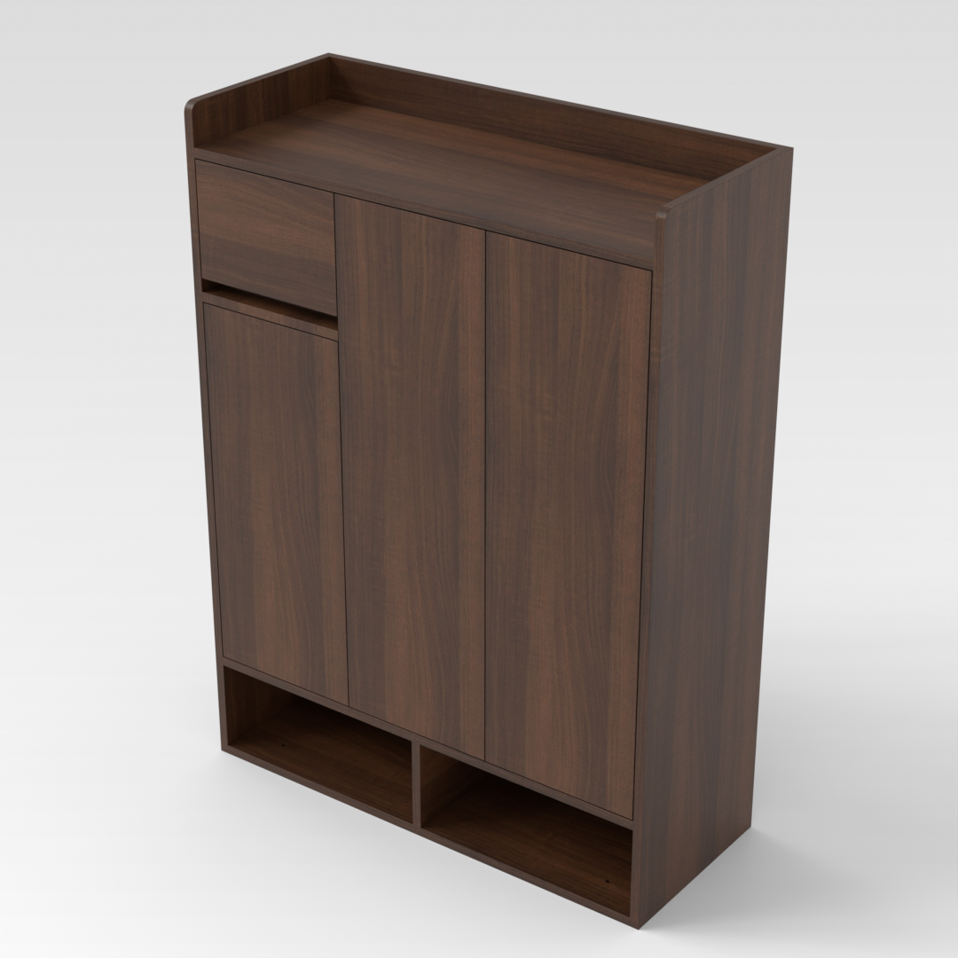 Prairie Oak Shoe Cabinet