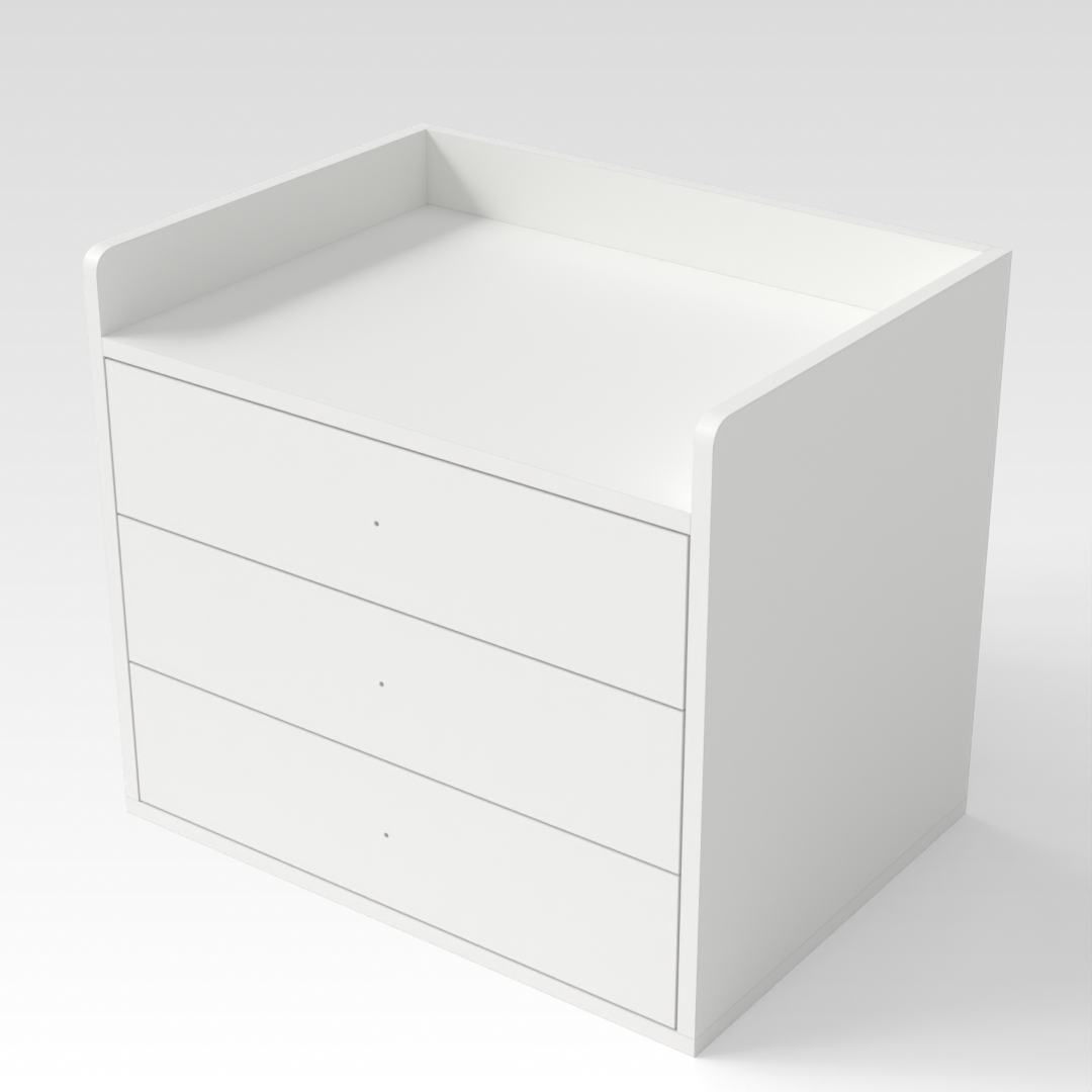 Warm White Nightstand