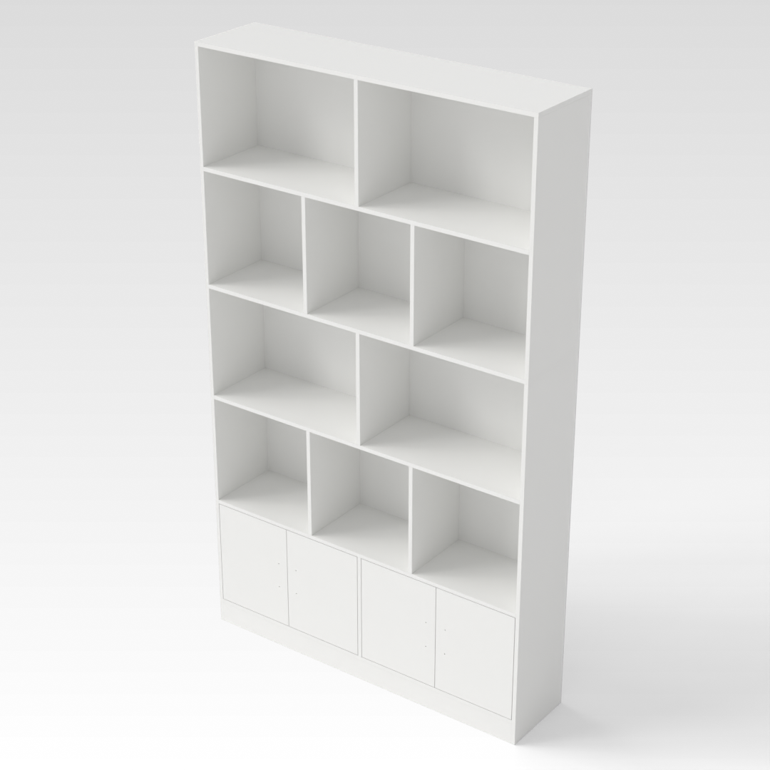 Warm White Bookcase