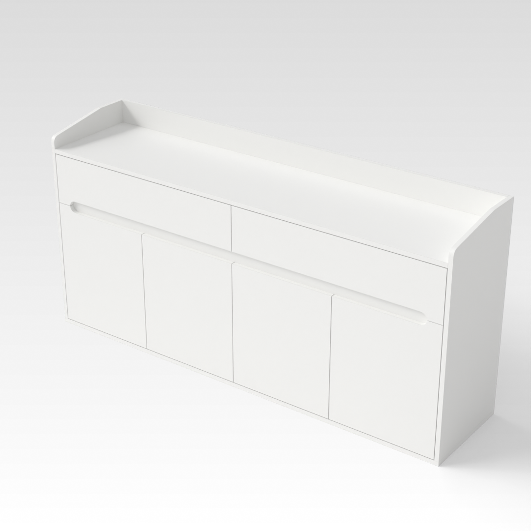 Warm White Shoe Cabinet