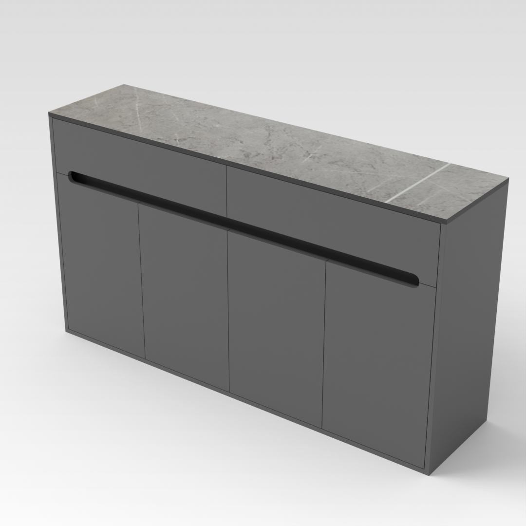 Sky Gray Shoe Cabinet