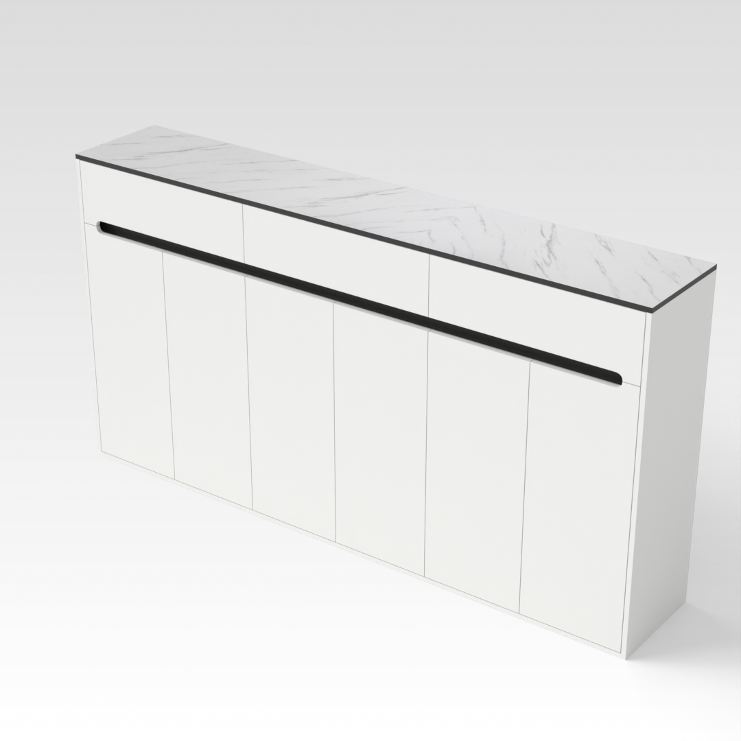 Warm White Shoe Cabinet