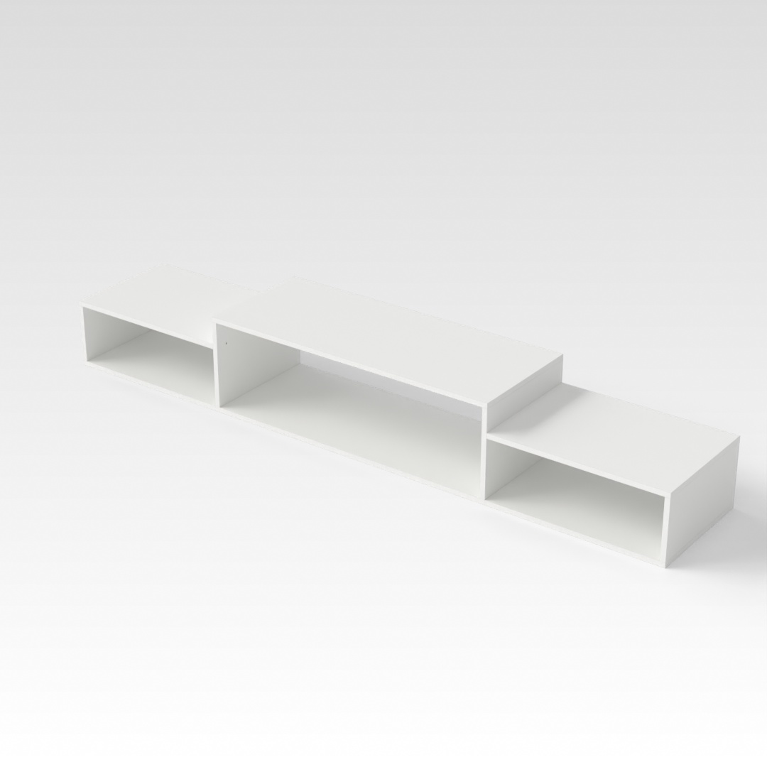 Warm White TV Stand