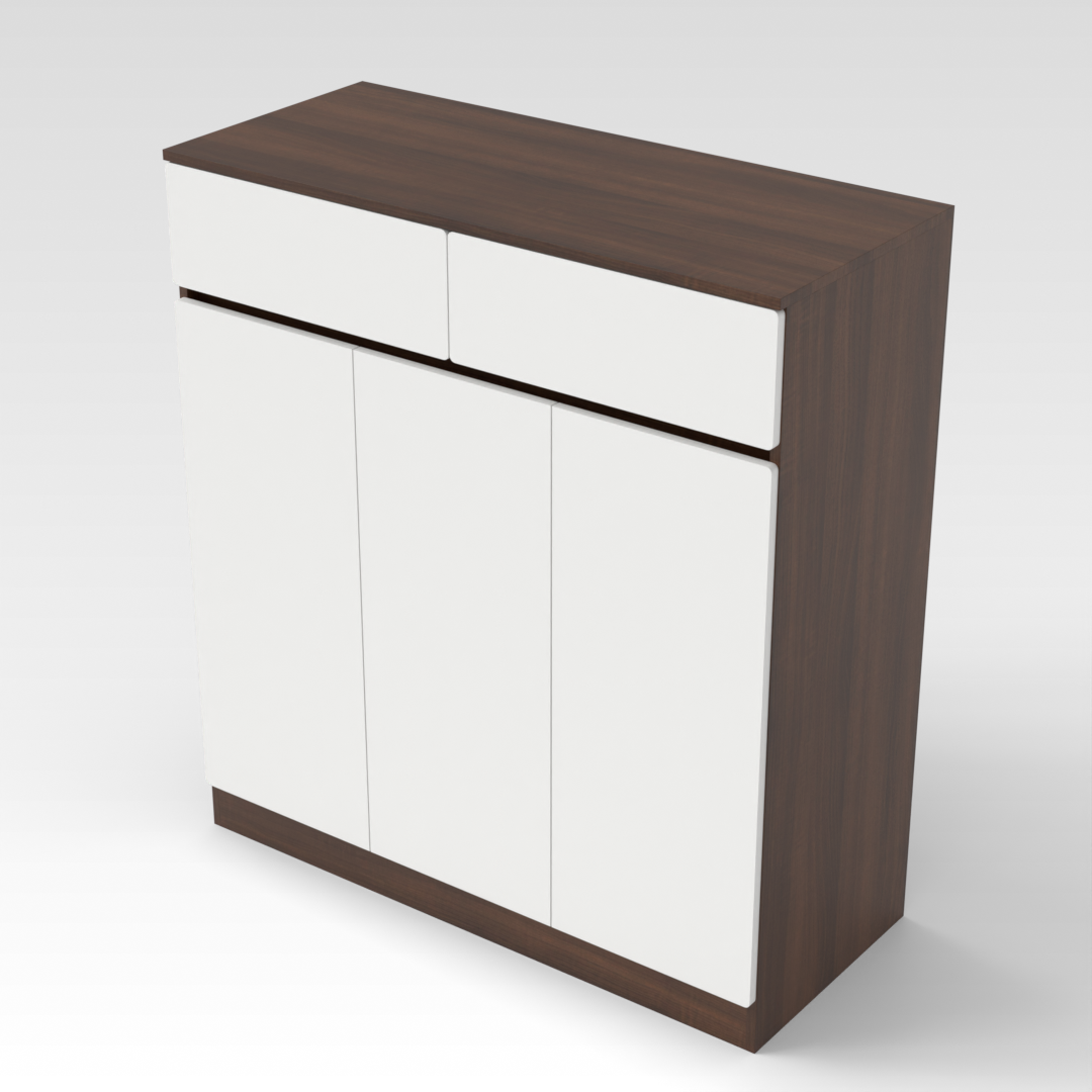 Prairie Oak Shoe Cabinet