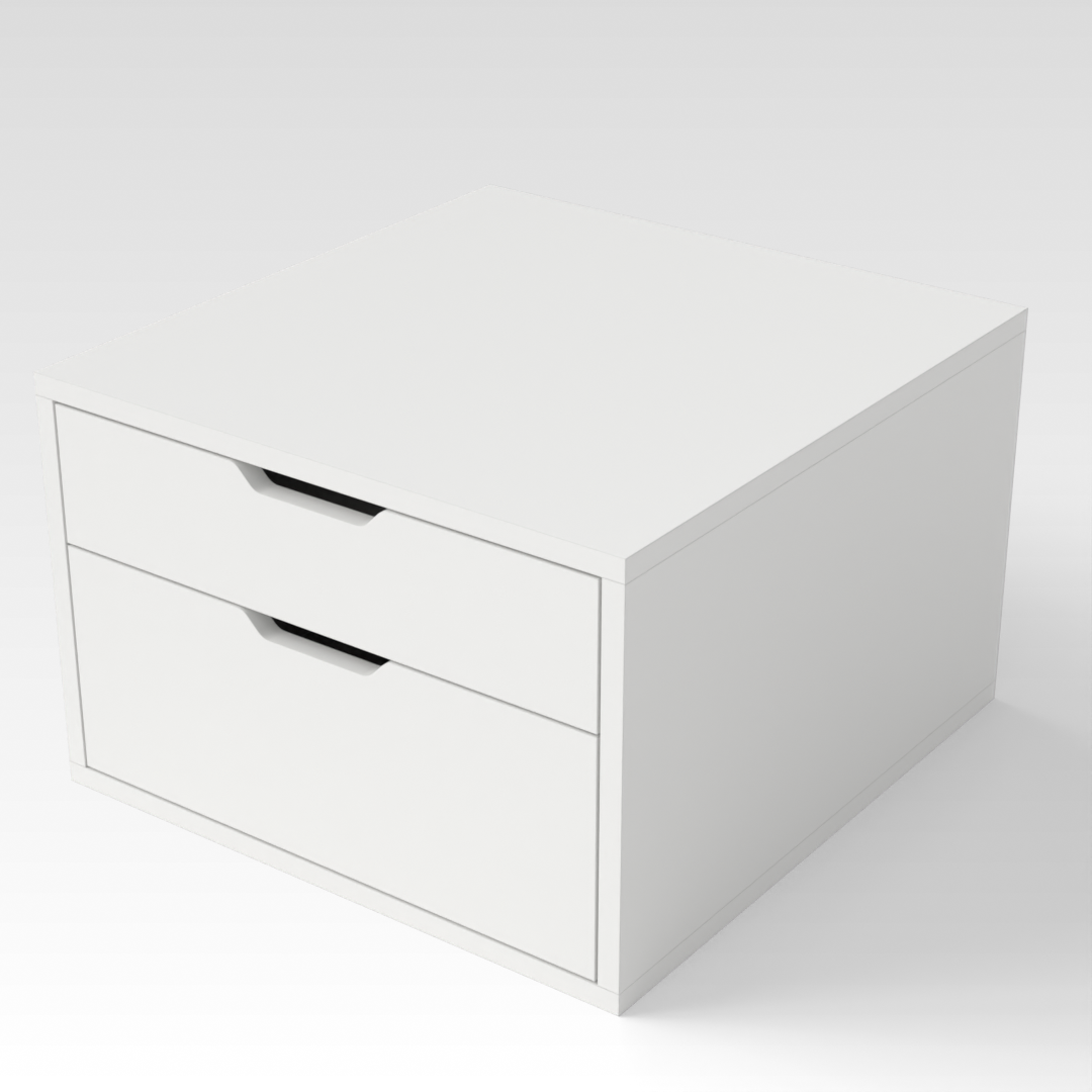 Warm White Shoe Cabinet
