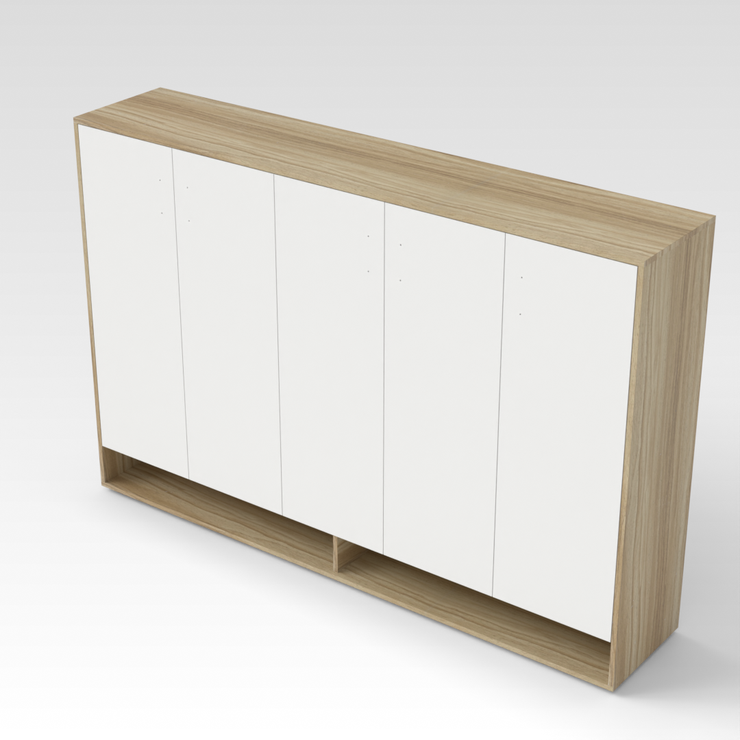 Country Oak Shoe Cabinet