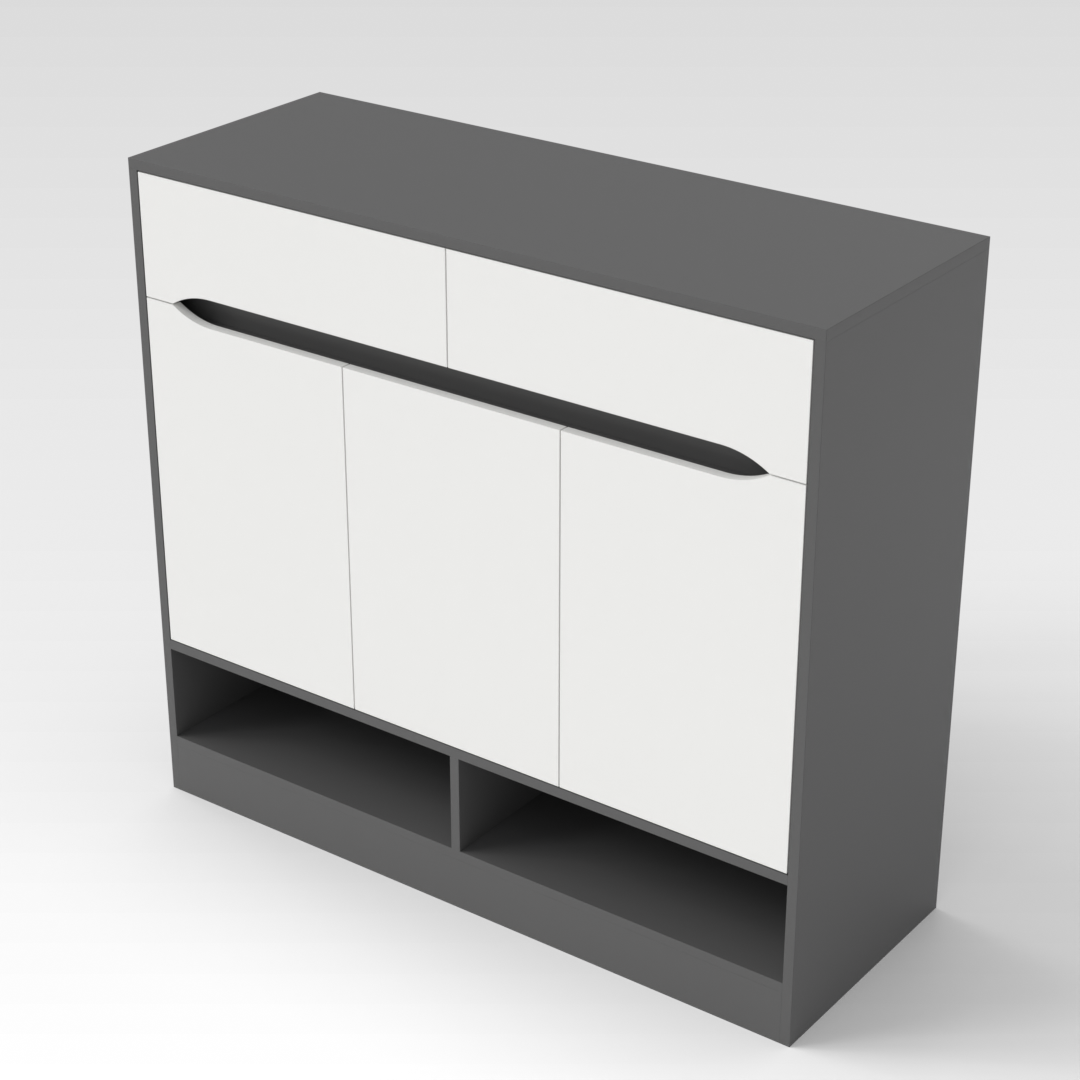 Sky Gray Shoe Cabinet