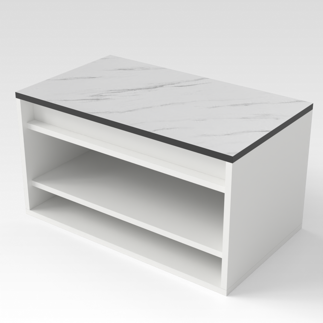 Warm White Shoe Cabinet