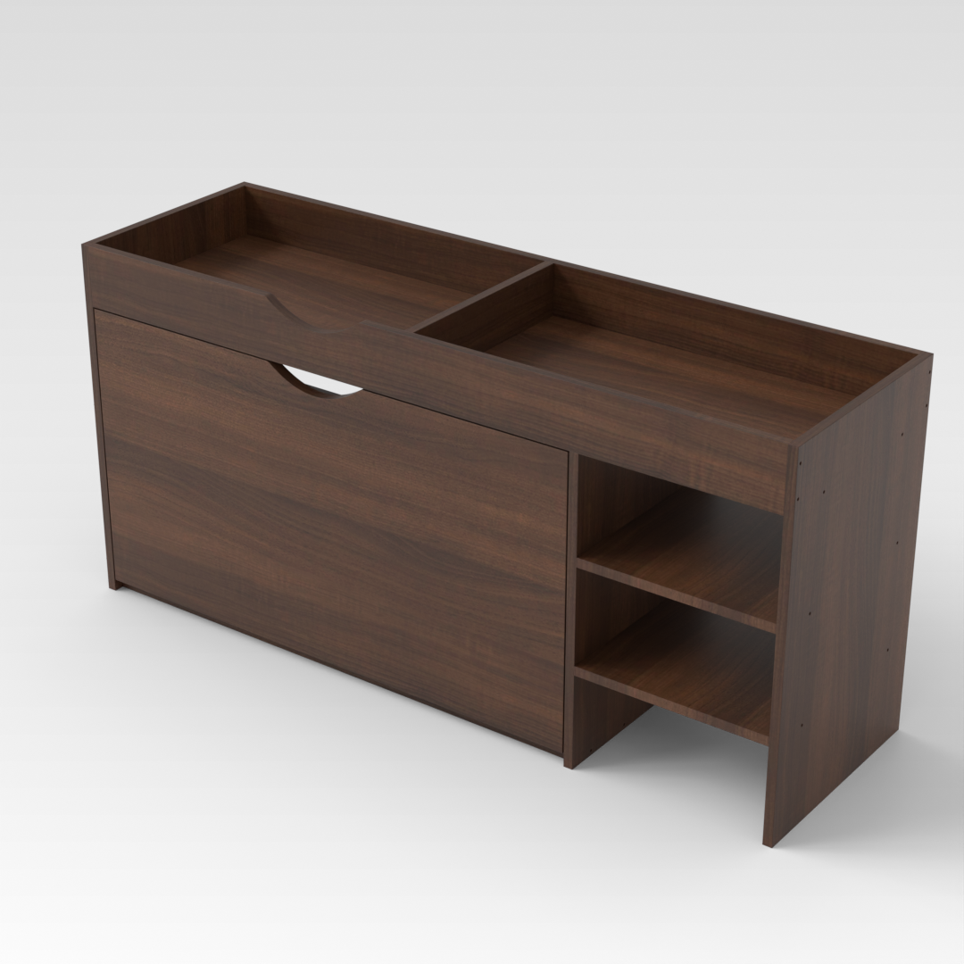 Prairie Oak Shoe Bench