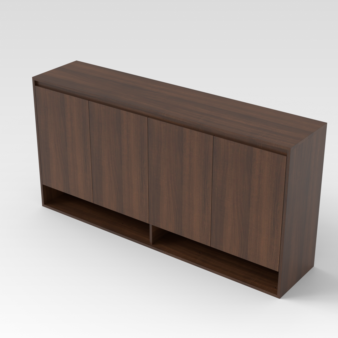 Prairie Oak Shoe Cabinet