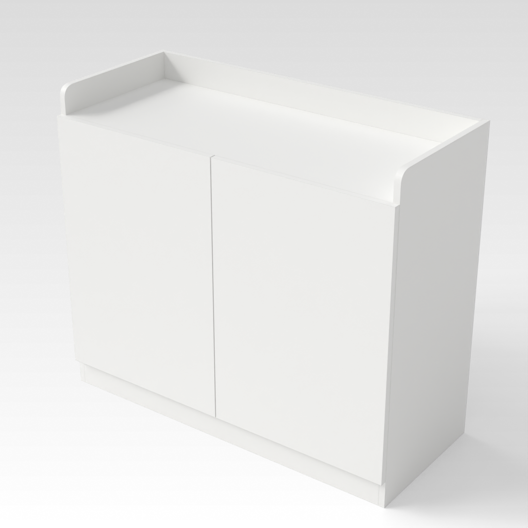 Warm White Shoe Cabinet