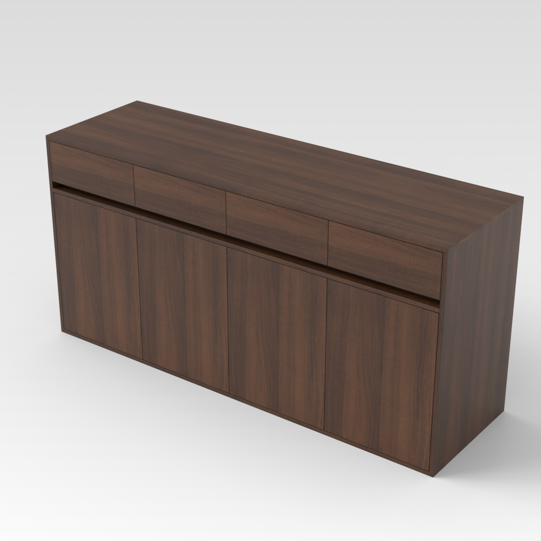 Prairie Oak Shoe Cabinet