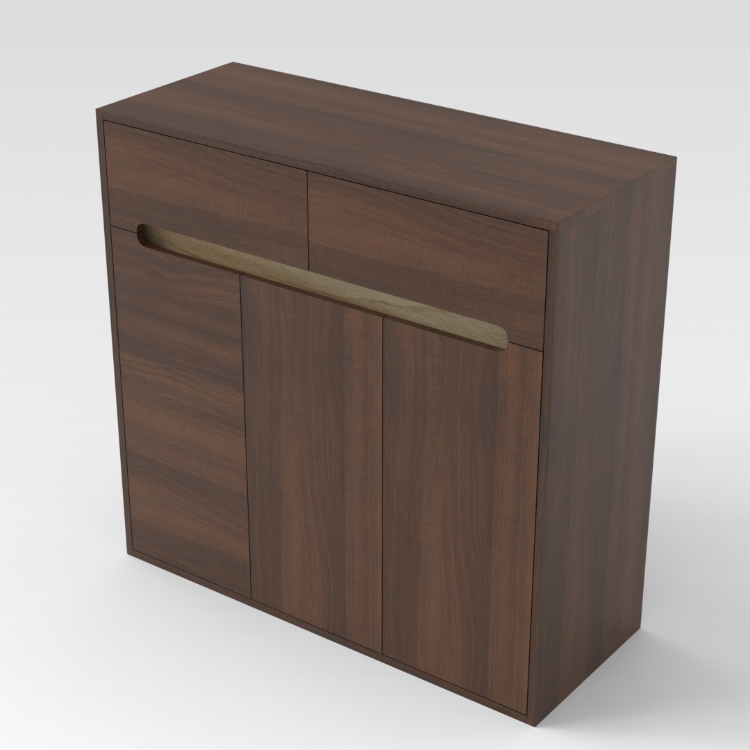 Prairie Oak & Country Oak Shoe Cabinet