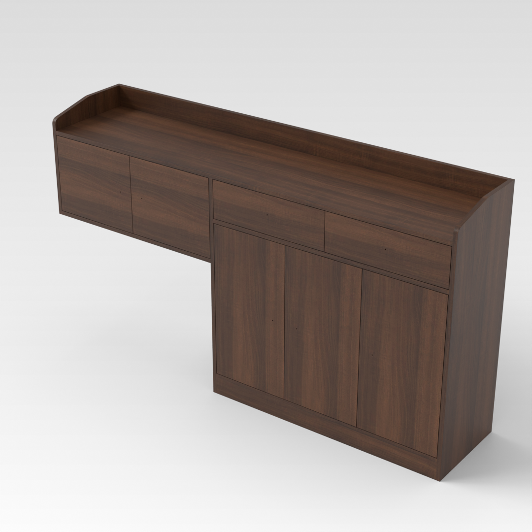 Prairie Oak Shoe Cabinet