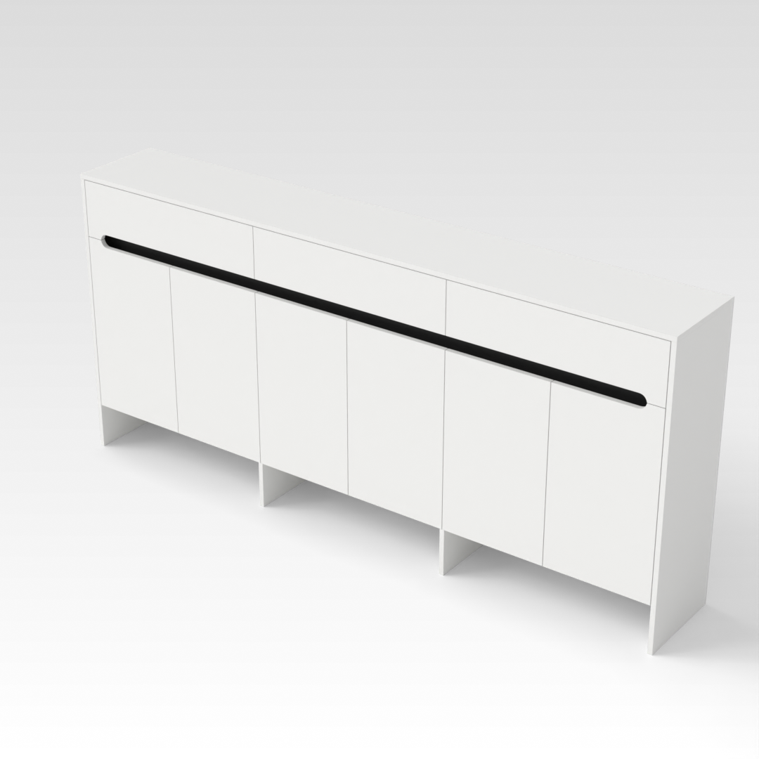 Warm White Shoe Cabinet