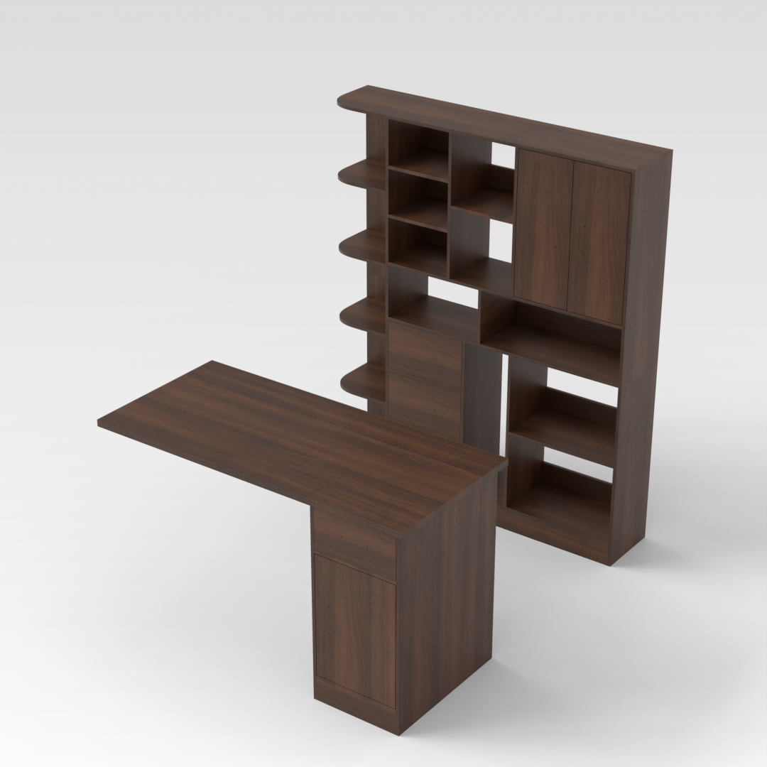 Prairie Oak Computer Desk