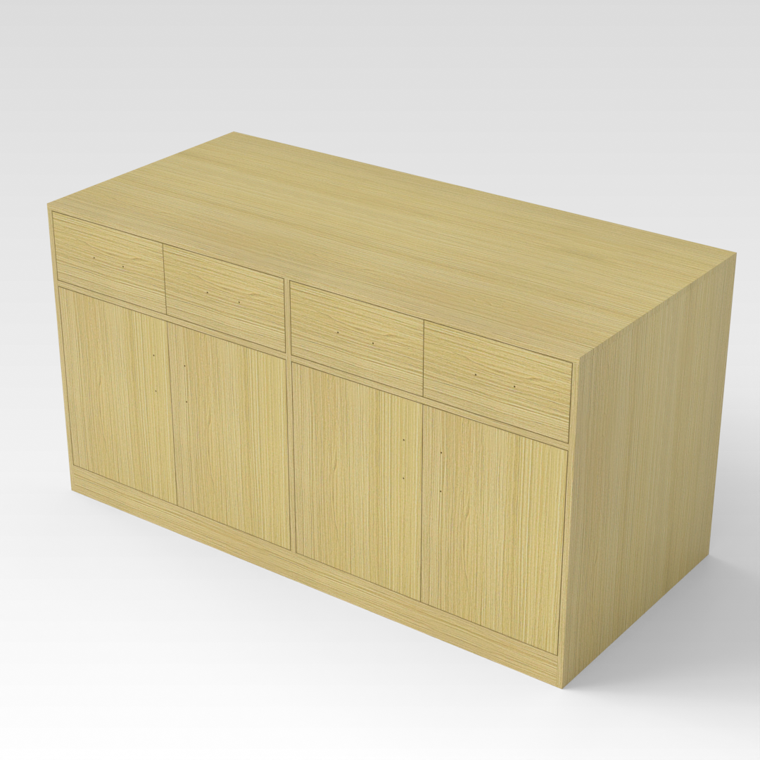 Golden Silkwood Sideboard