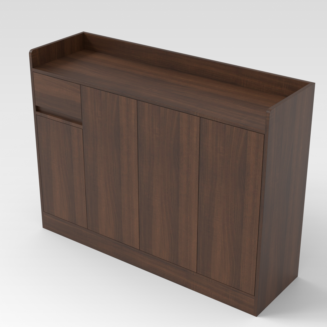 Prairie Oak Shoe Cabinet