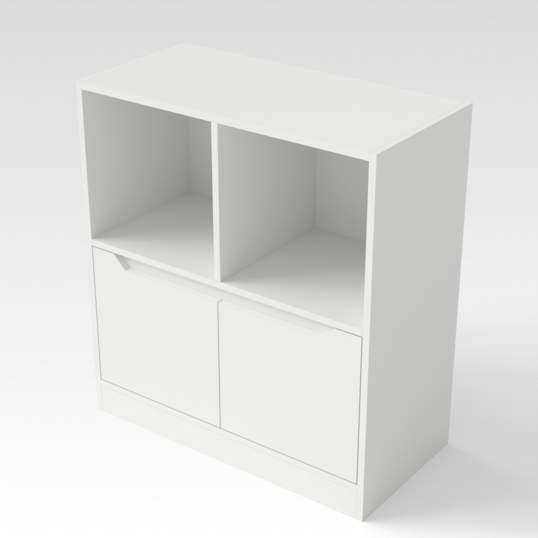 Warm White Bookcase