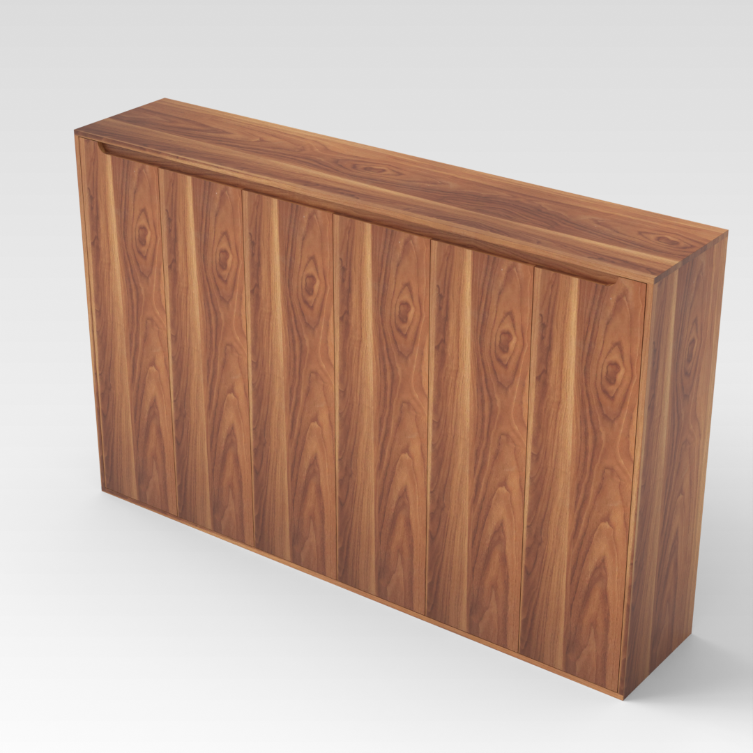 American Walnut Shoe Cabinet