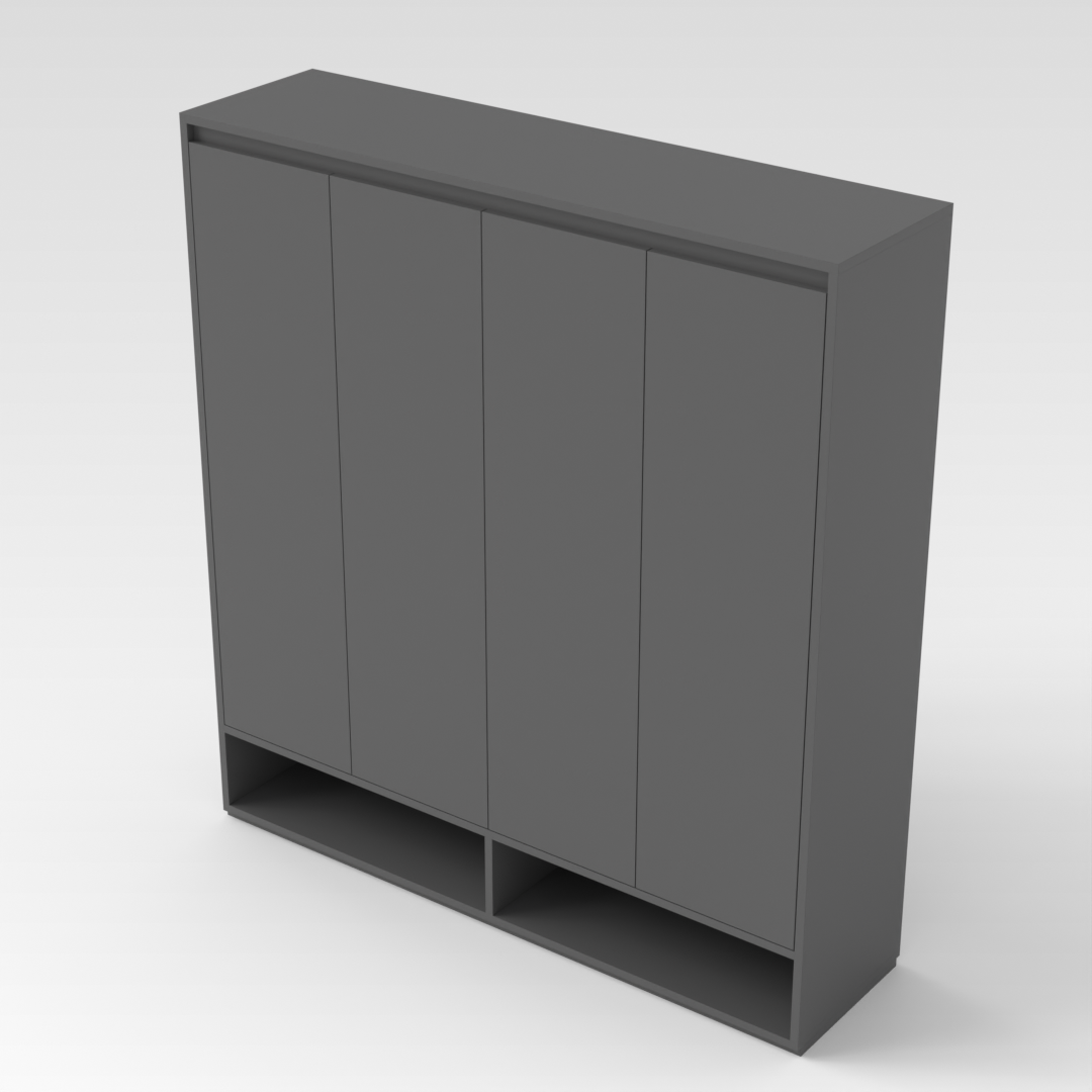 Sky Gray Shoe Cabinet