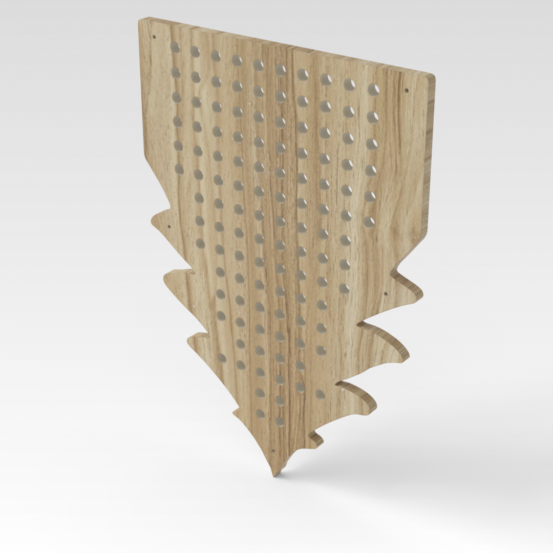 Country Oak Pegboard