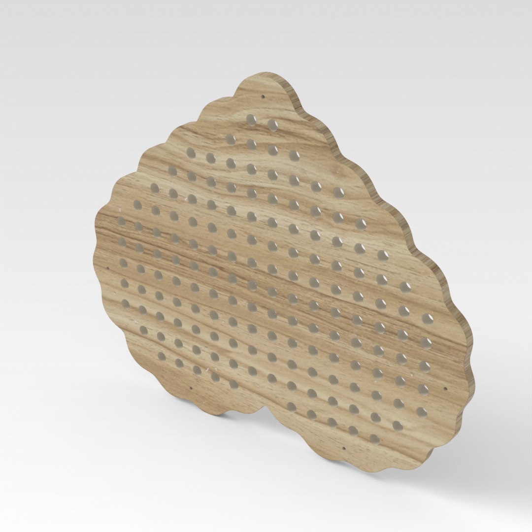 Country Oak Pegboard