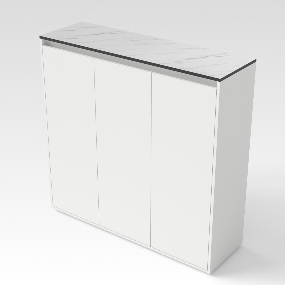 Warm White Shoe Cabinet