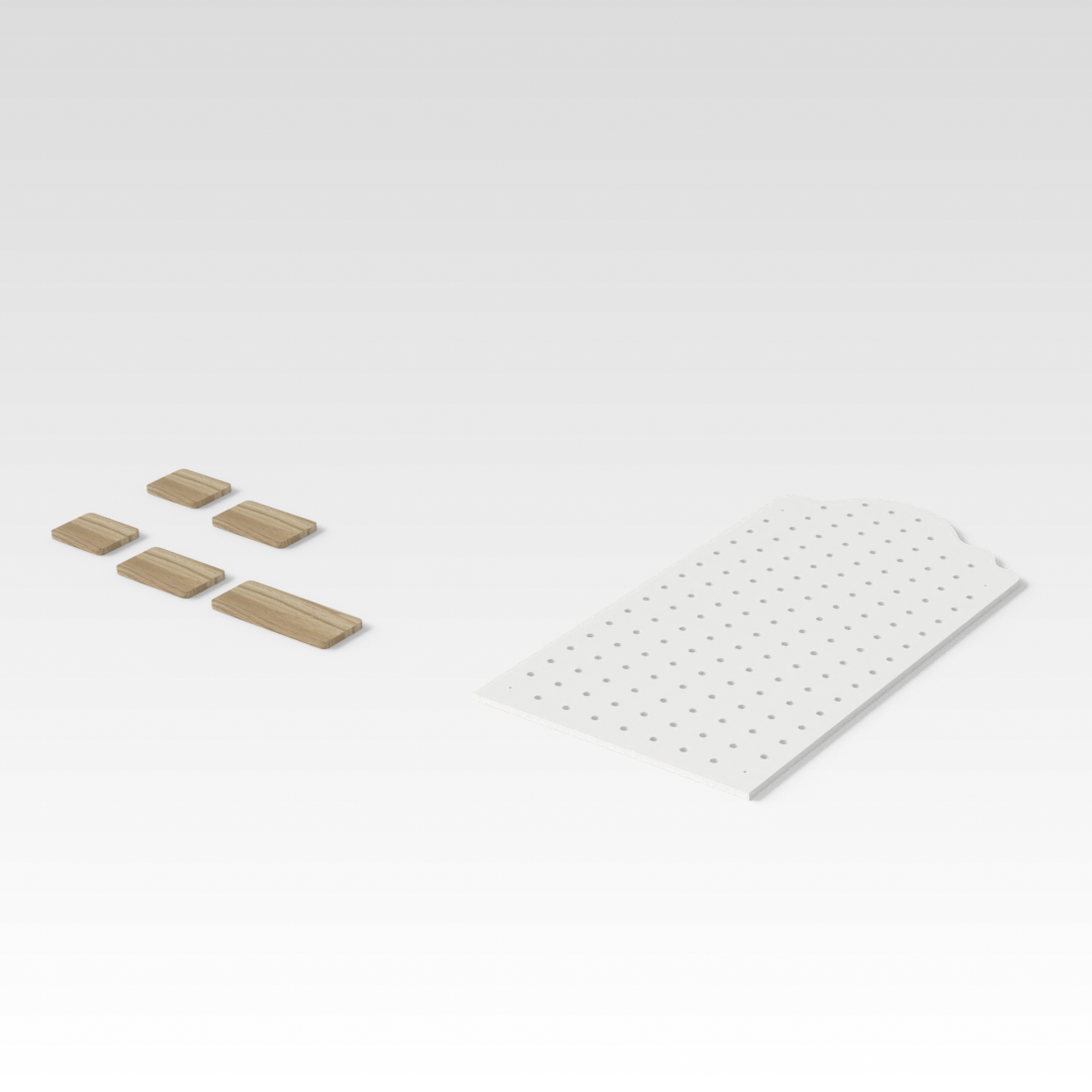 Warm White Pegboard