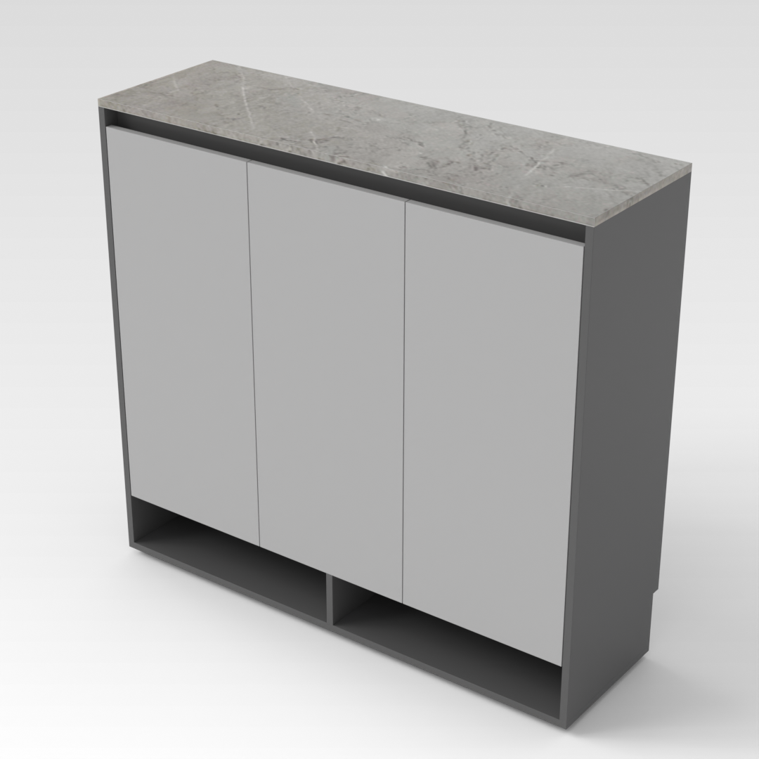 Sky Gray Shoe Cabinet