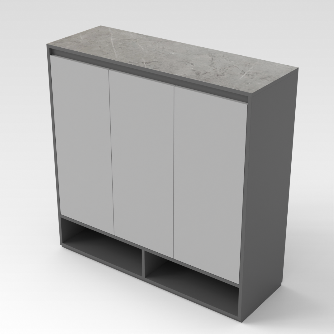 Sky Gray Shoe Cabinet