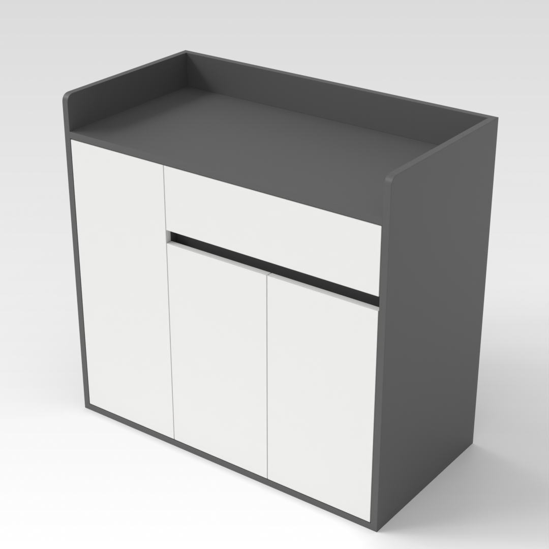 Sky Gray Shoe Cabinet