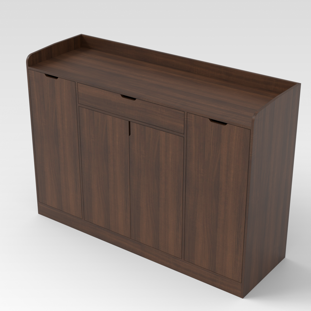 Prairie Oak Shoe Cabinet