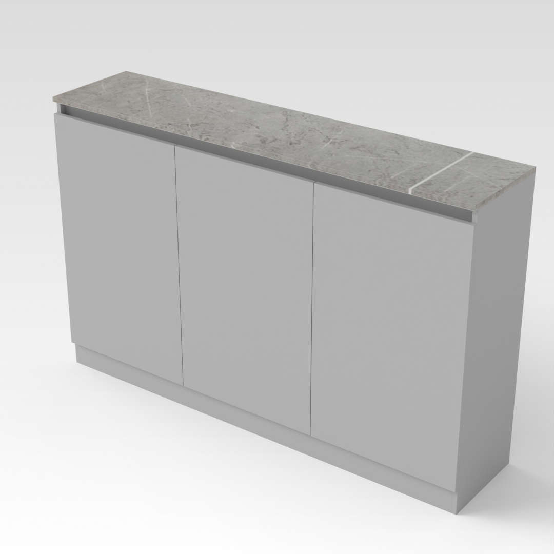 Light Gray Shoe Cabinet