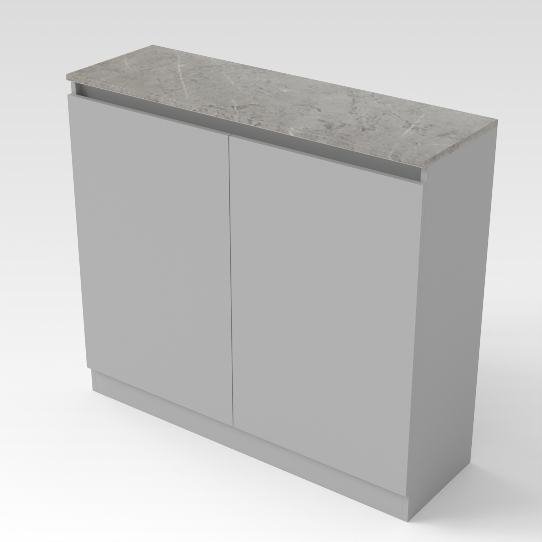 Light Gray Shoe Cabinet