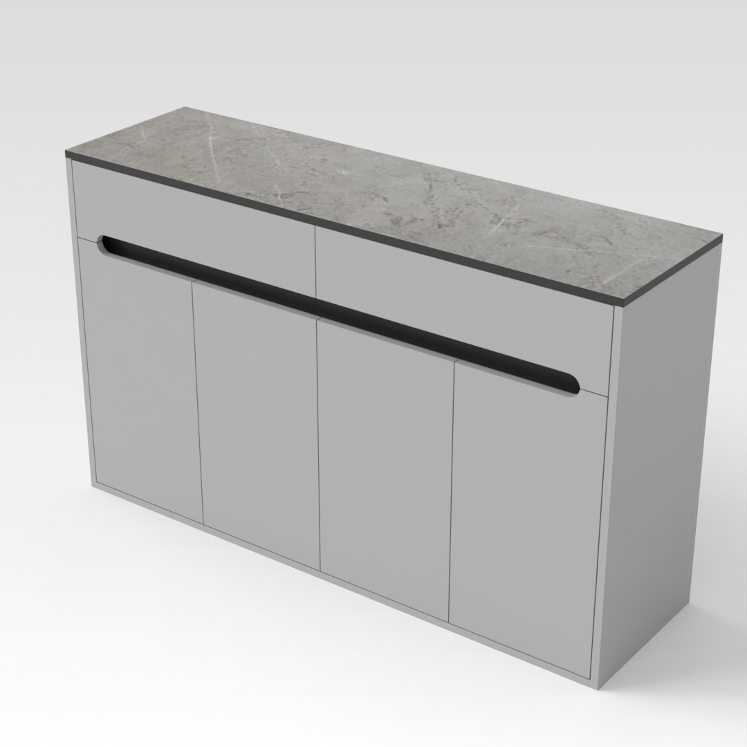 Light Gray Shoe Cabinet