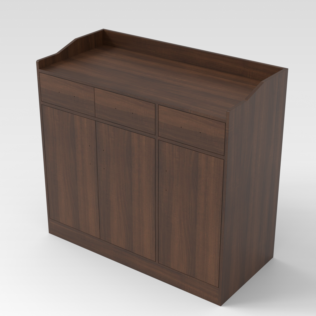 Prairie Oak Shoe Cabinet
