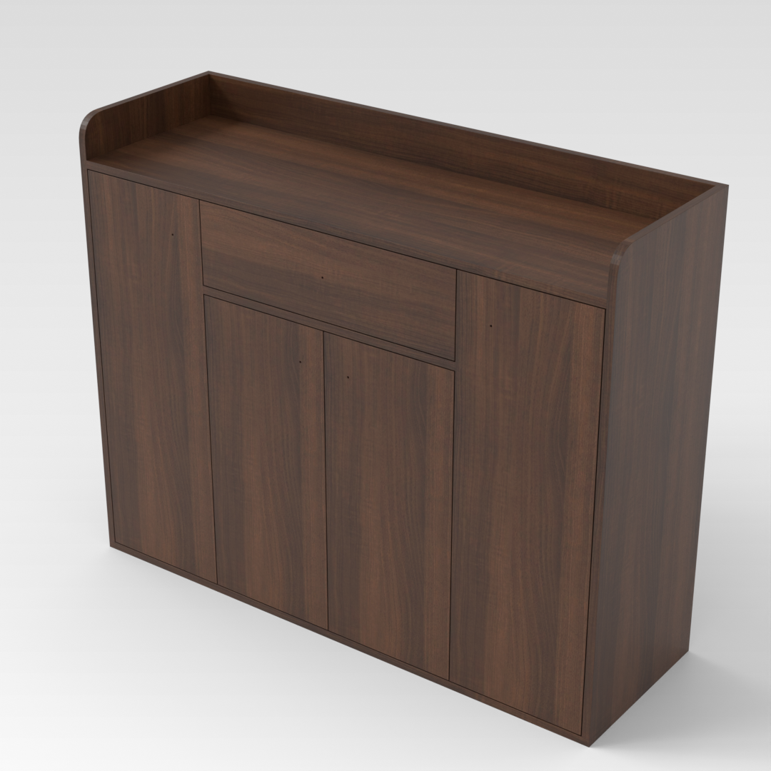 Prairie Oak Shoe Cabinet