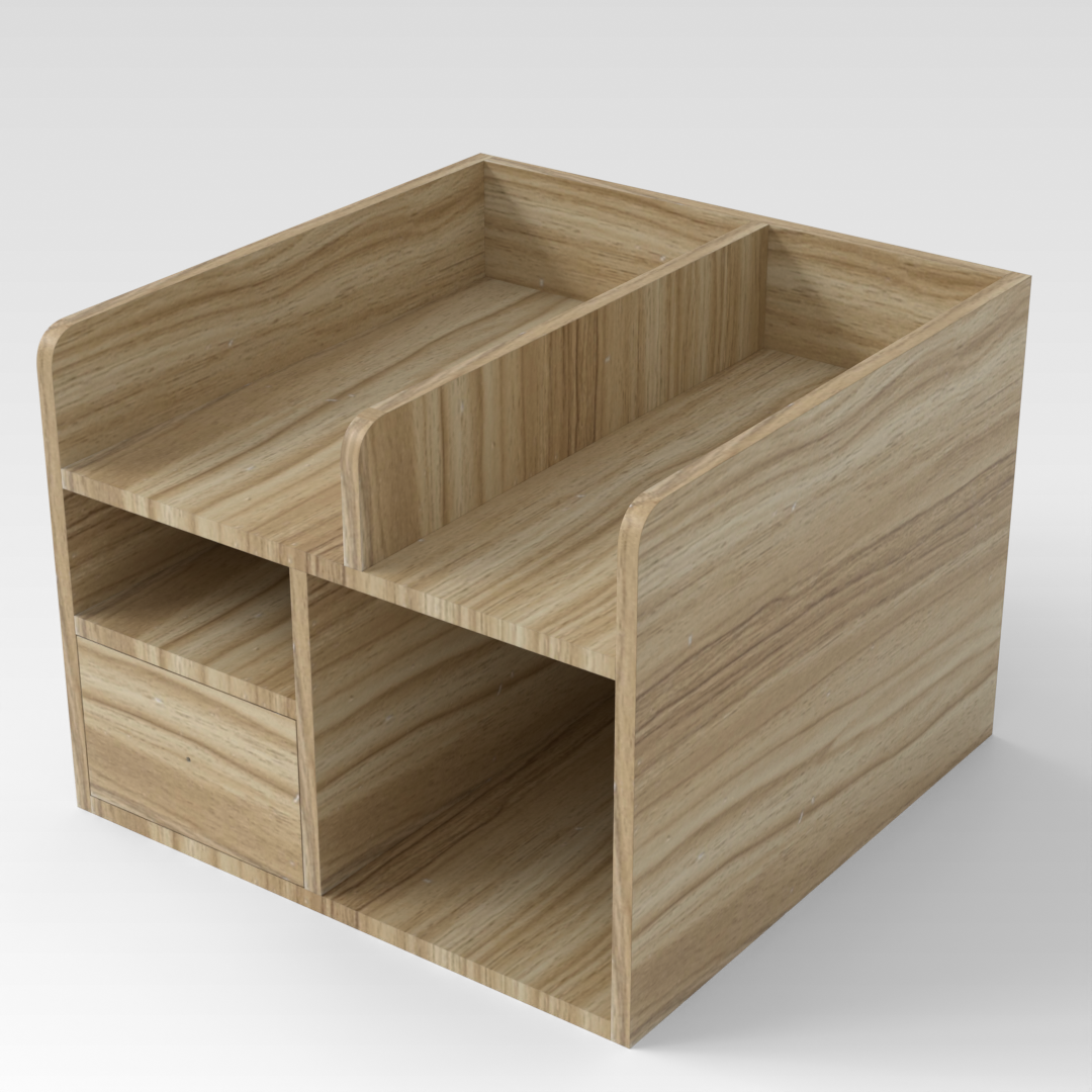 Country Oak Storage Rack