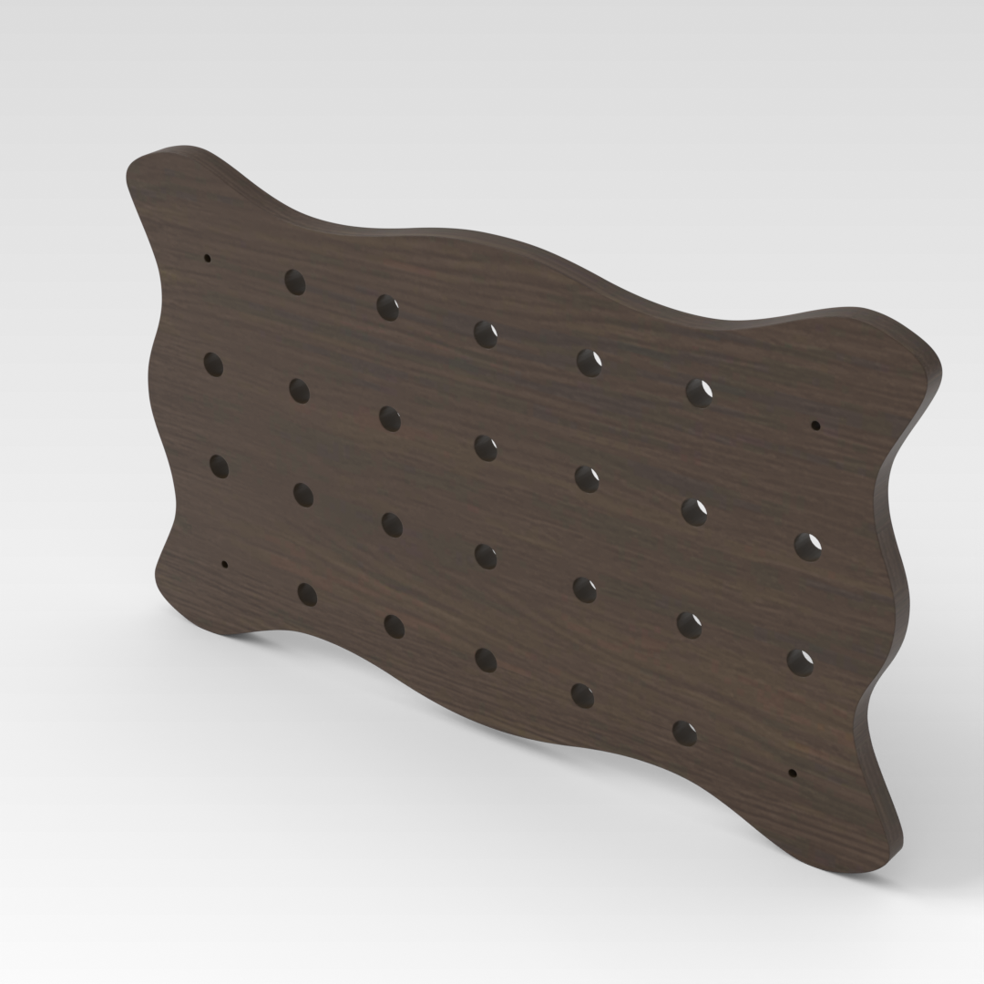 Amber Walnut Pegboard