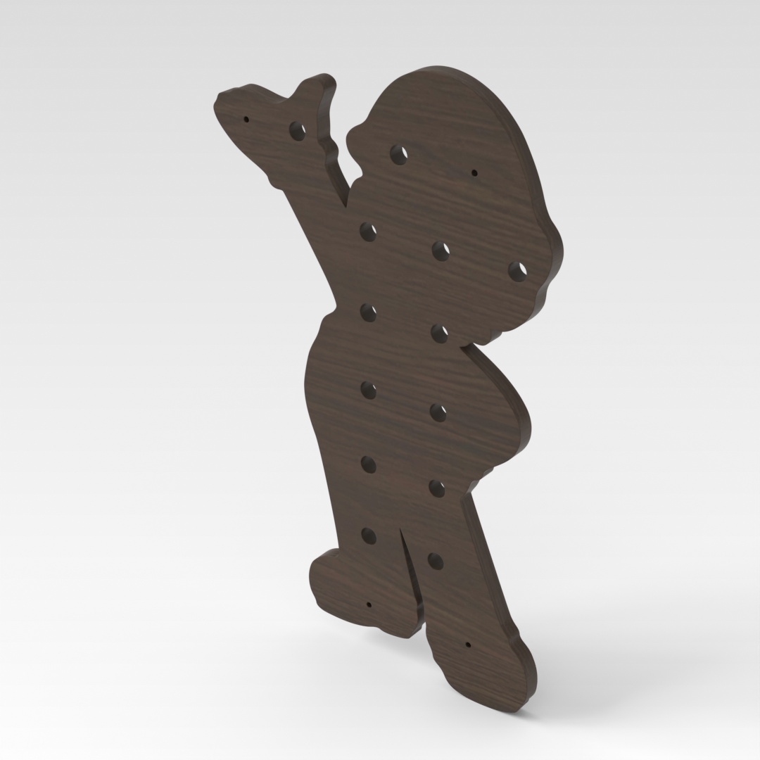 Amber Walnut Pegboard