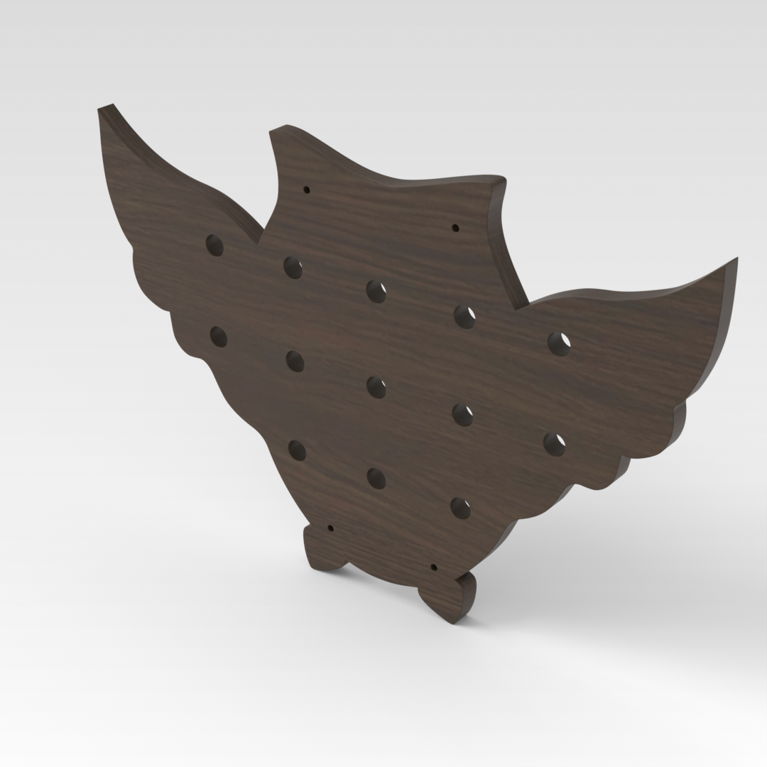 Amber Walnut Pegboard