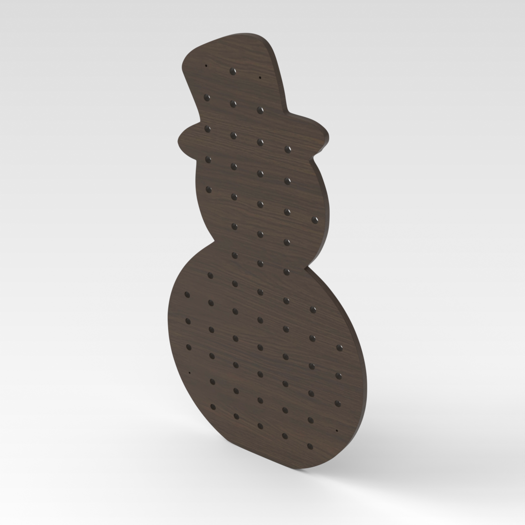 Amber Walnut Pegboard