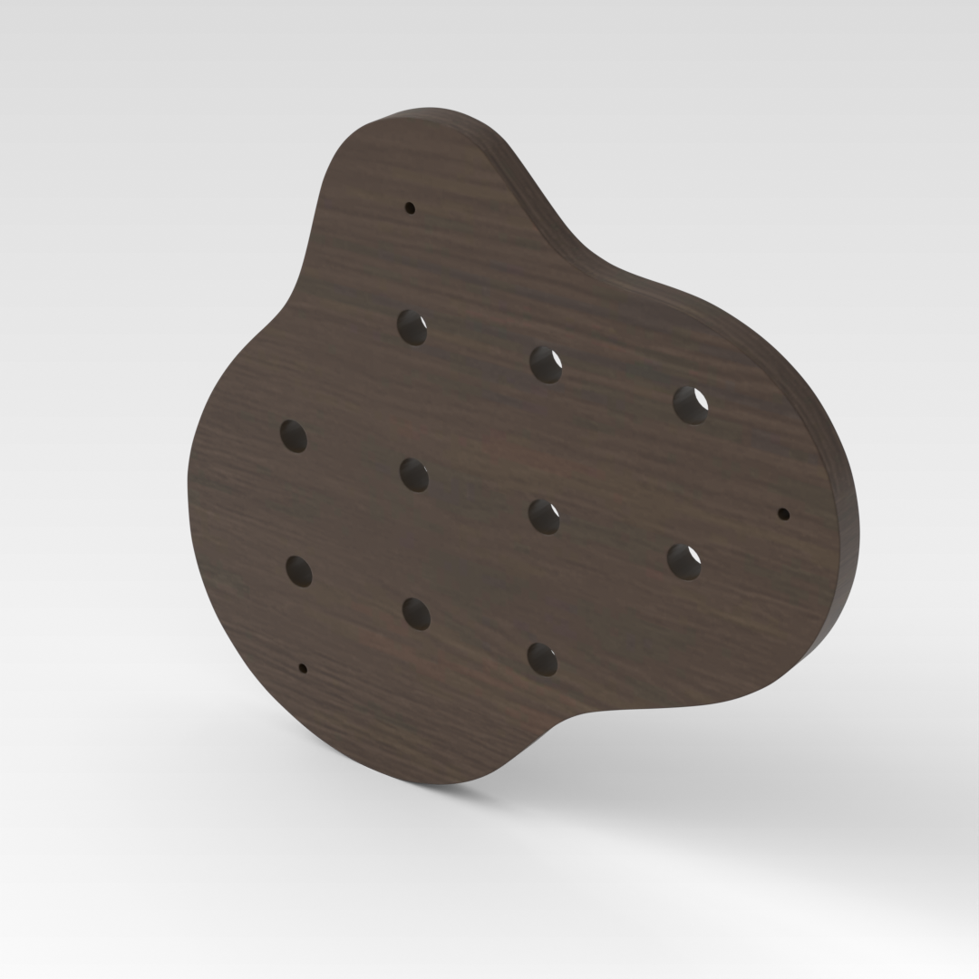 Amber Walnut Pegboard