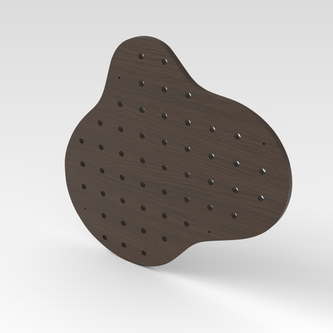 Amber Walnut Pegboard