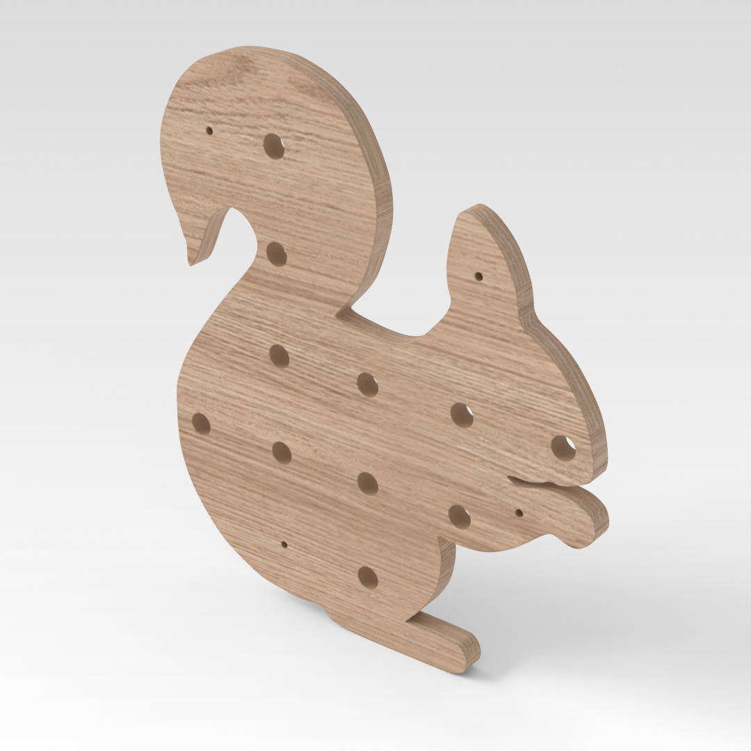 Breeze Natural Wood Pegboard
