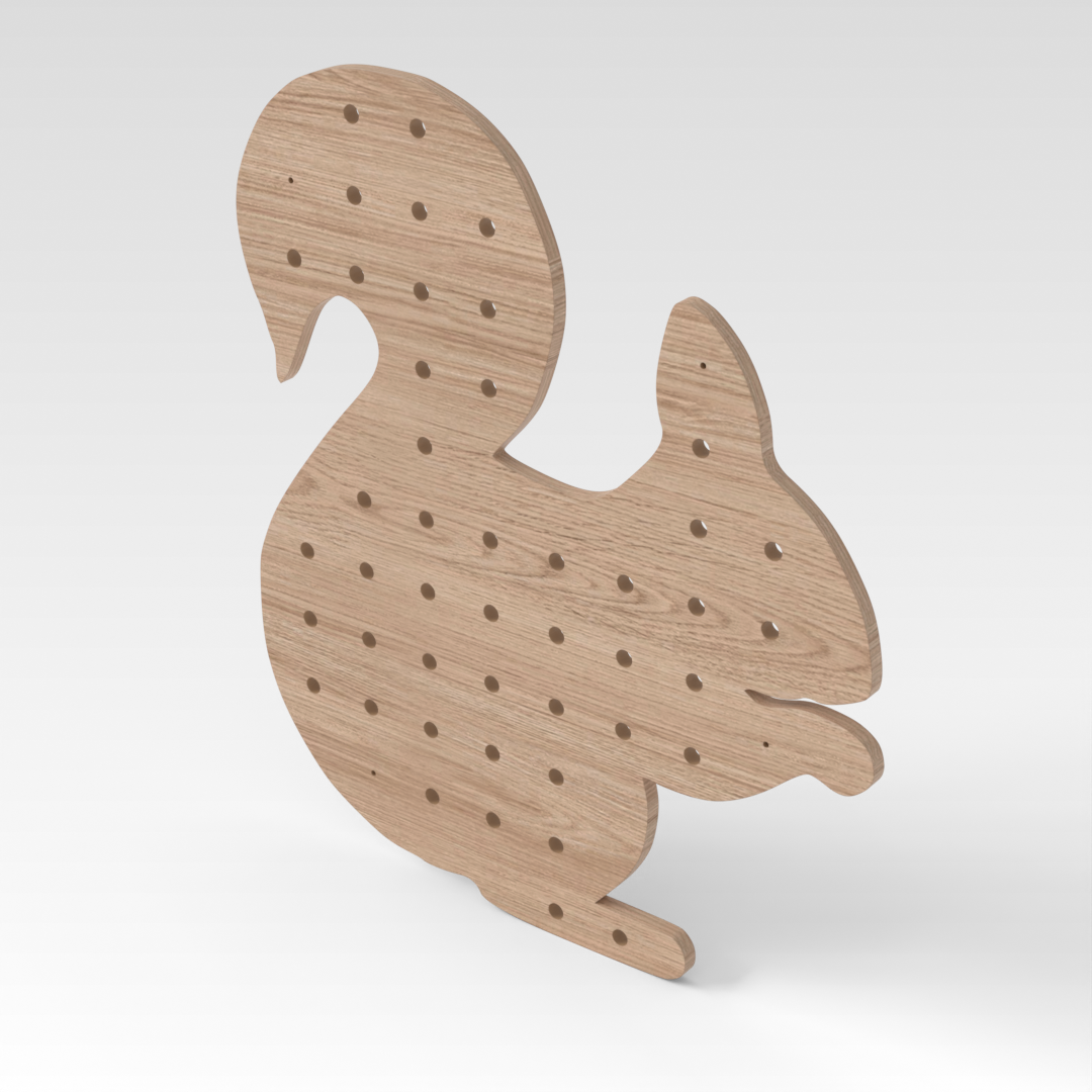 Breeze Natural Wood Pegboard